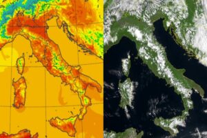 Temperature massime e satellite 17 maggio