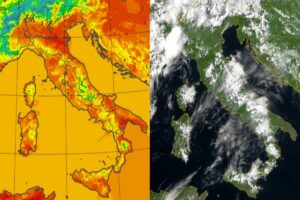 Temperature massime e satellite 18 maggio