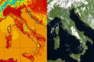 Temperature massime e satellite 20 maggio