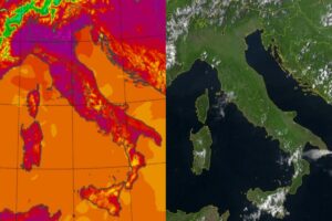 Temperature massime e satellite 26 maggio