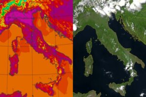 Temperature massime e satellite 27 maggio