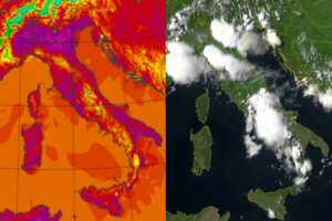 Temperature massime e satellite 28 maggio