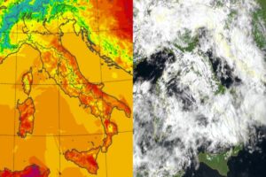 Temperature massime e satellite 5 maggio