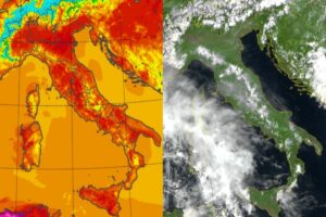 Temperature massime e satellite 9 maggio