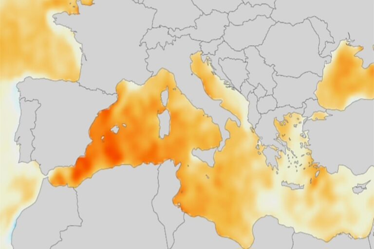 Temperature superficiali Mediterraneo maggio