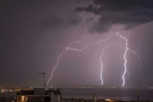 Tempesta fulmini Salonicco