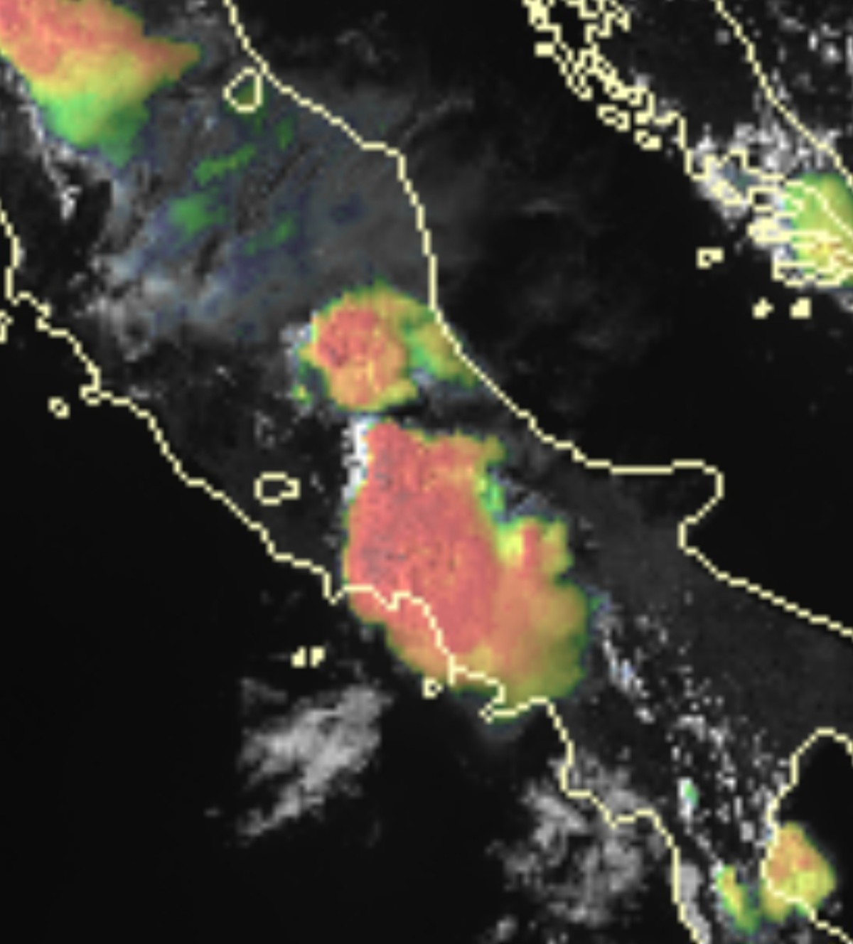 Temporali Lazio satellite