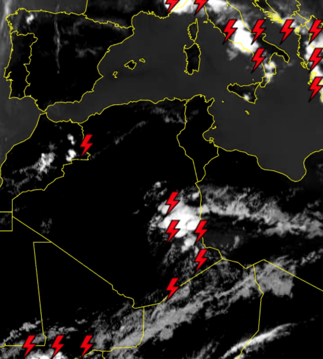 Temporali Sahara 28 maggio satellite