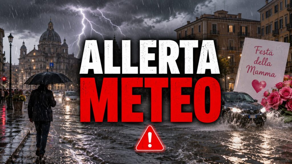allerta meteo 10 maggio festa della mamma oggi