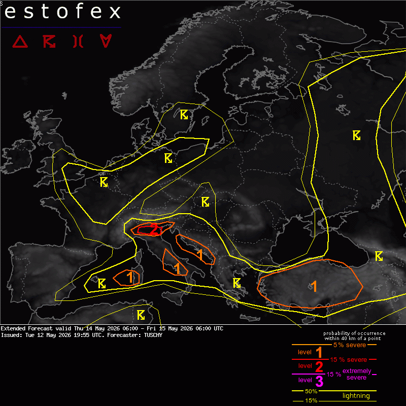 allerta meteo 14 15 maggio