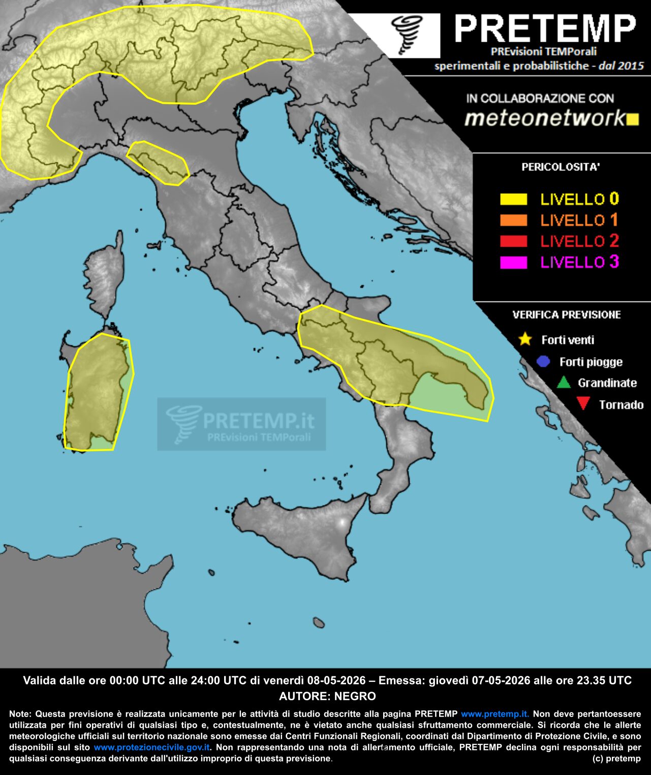 allerta meteo 8 maggio