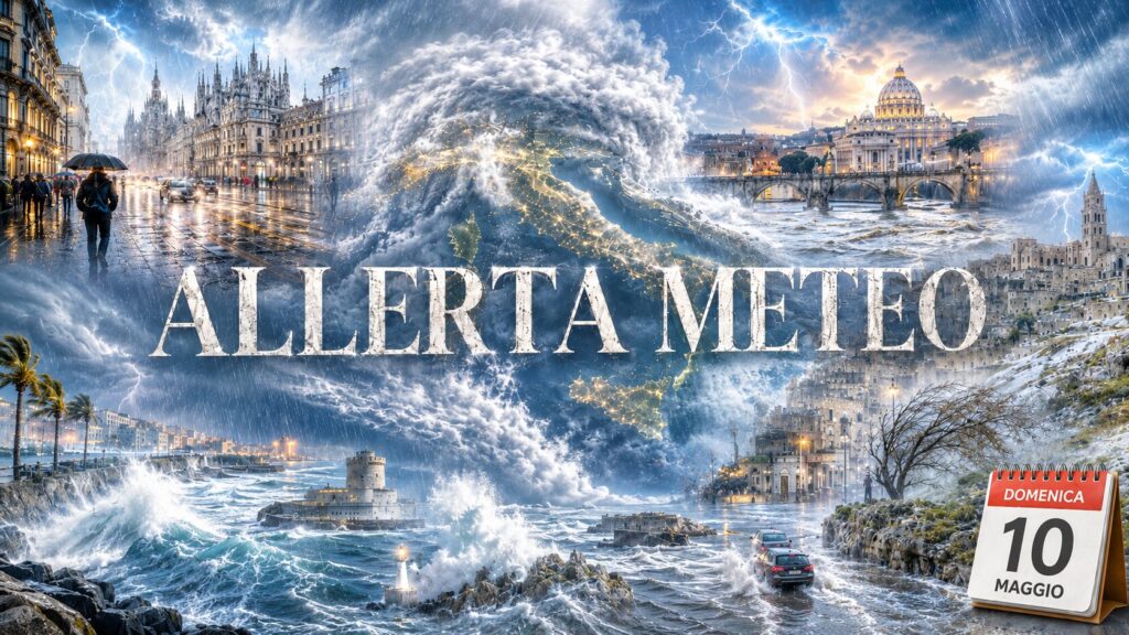 allerta meteo domenica 10 maggio