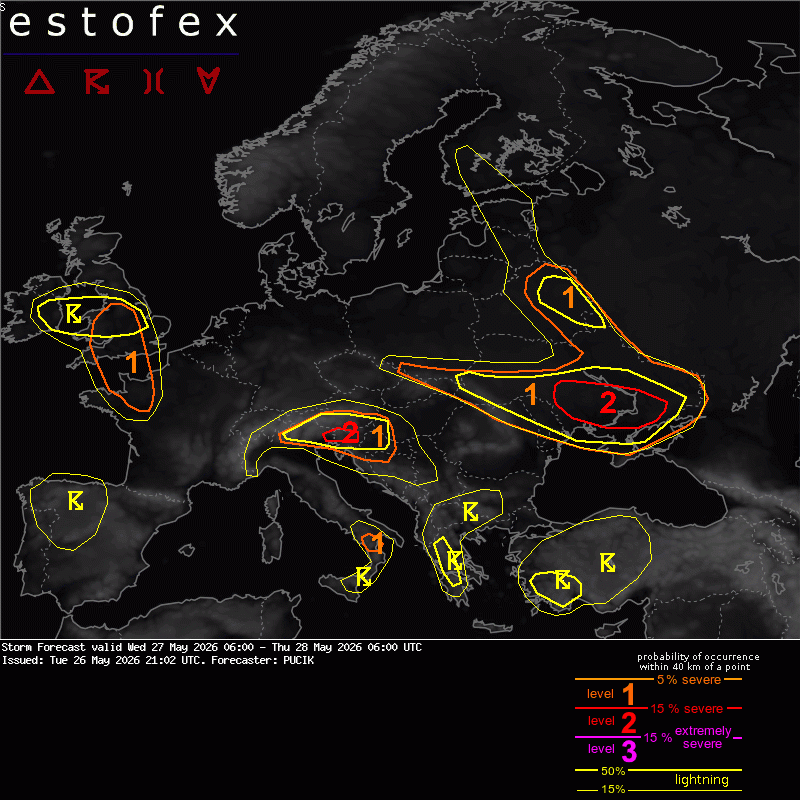 allerta meteo estofex