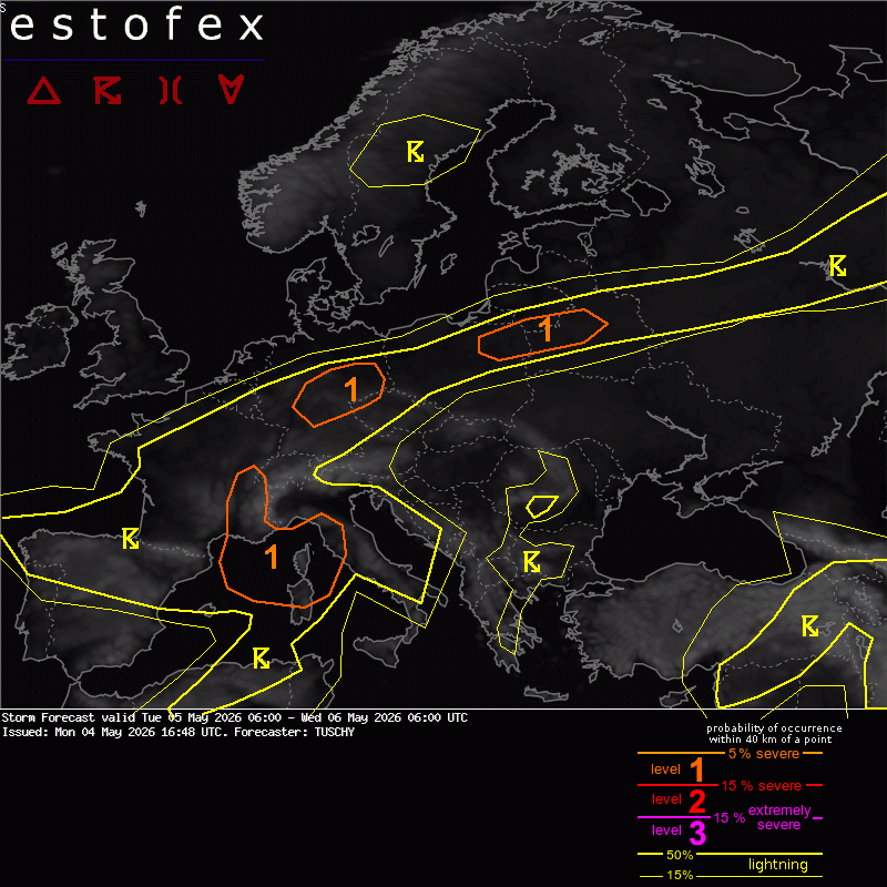 allerta meteo estofex