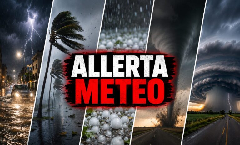 allerta meteo oggi supercelle temporale tornado grandine vento forte