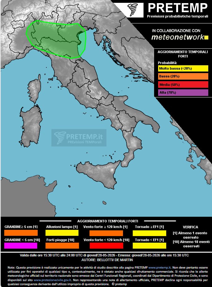 allerta meteo pretemp 28 maggio