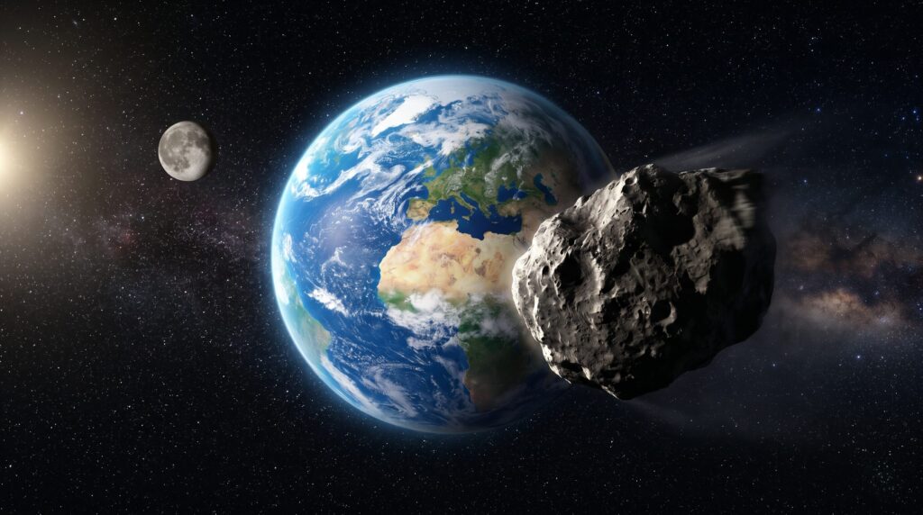 asteroide terra luna sole