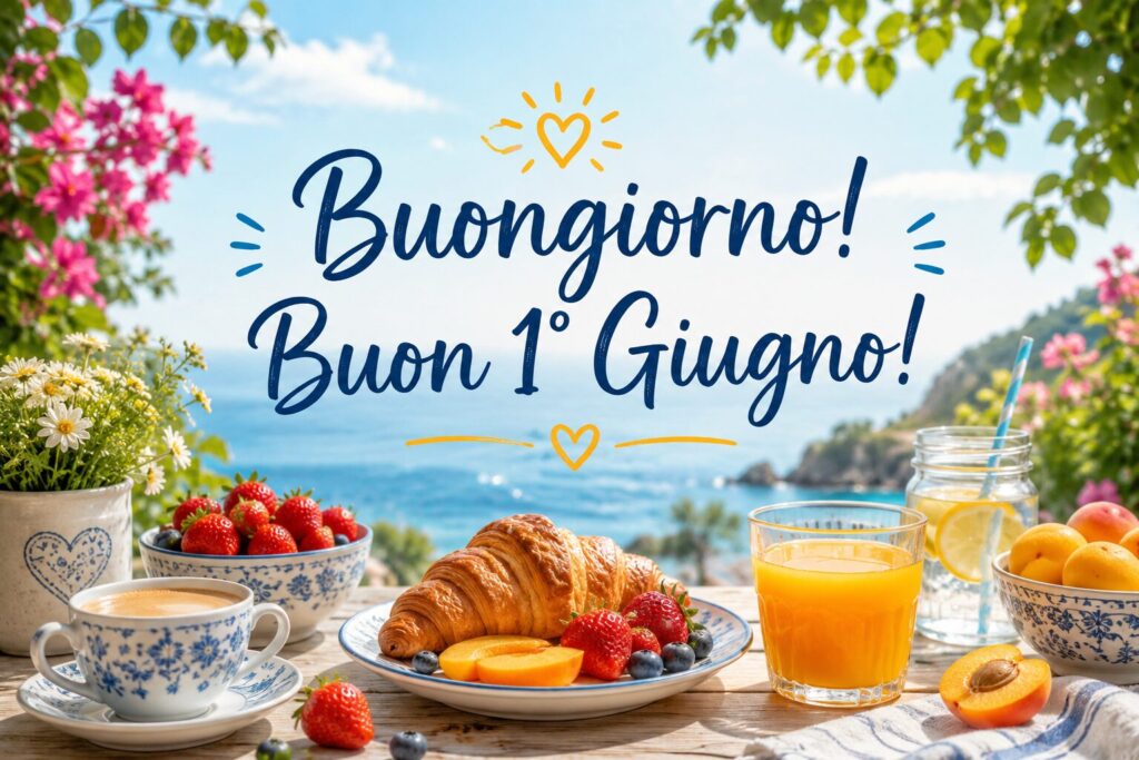 buongiorno buon 1 giugno 2026 immagini frasi nuove originali