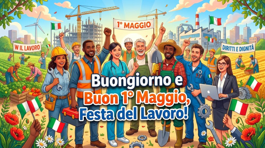 buongiorno buona festa del lavoro lavoratori 1 maggio immagini frasi nuove originali