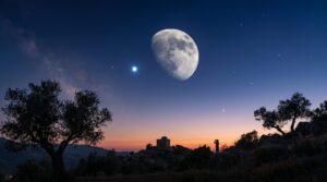 congiunzione luna spica
