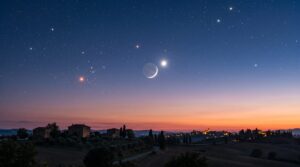 congiunzione luna venere stasera