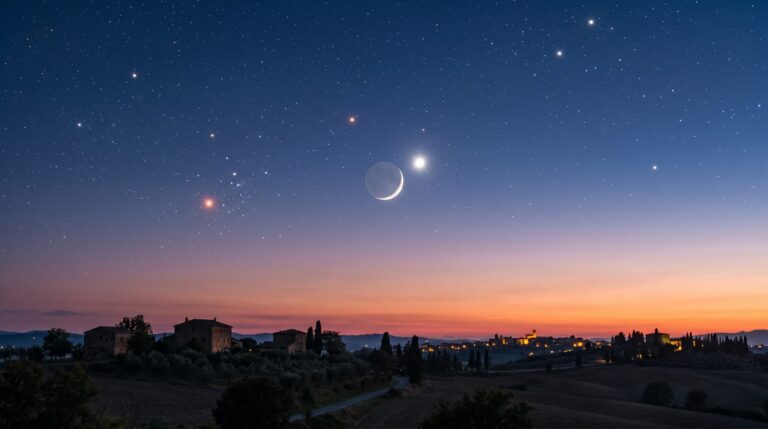 congiunzione luna venere stasera