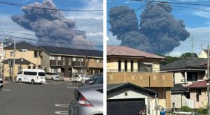 eruzione vulcano Sakurajima giappone