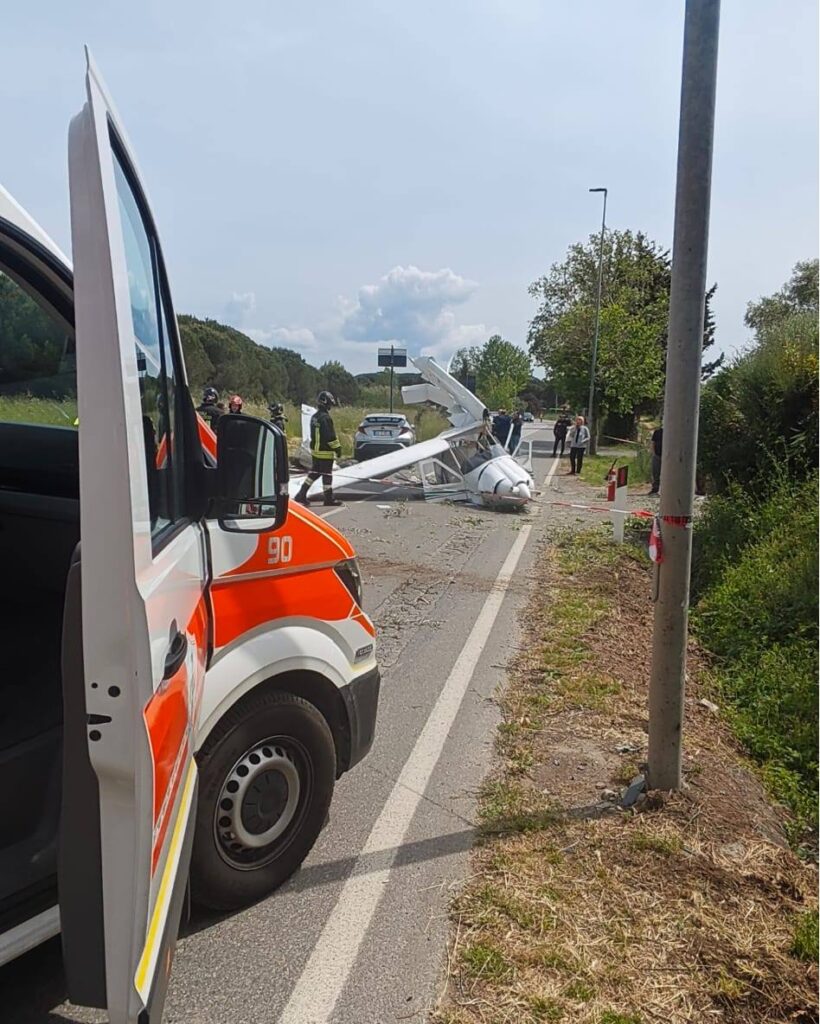 incidente ultraleggero cecina