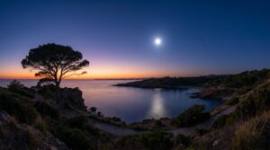 luce tramonto stella pianeta ovest