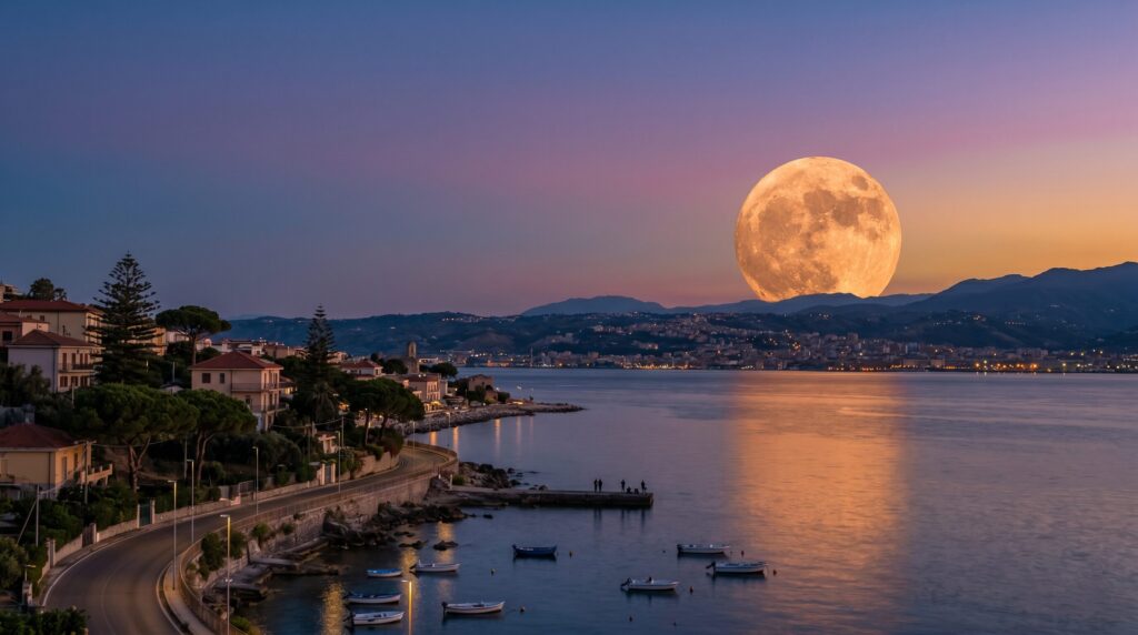 luna piena blu