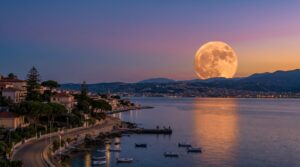 luna piena blu