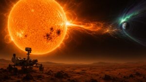 macchia solare visibile marte