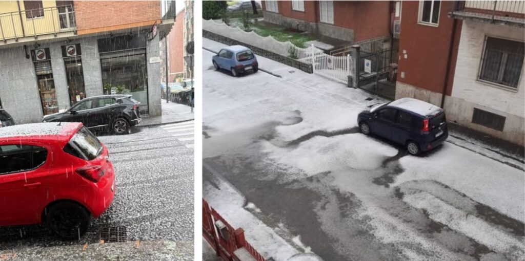 maltempo grandine piemonte