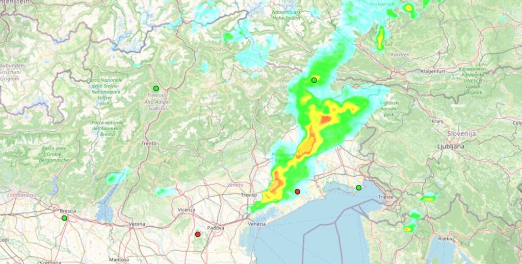 maltempo veneto friuli
