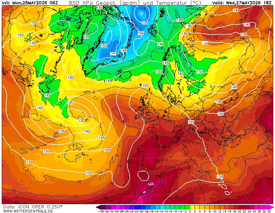 previsioni meteo mercoledì 27 maggio