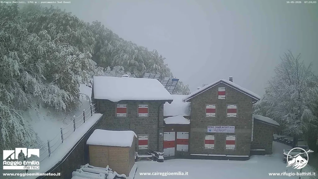 neve oggi emilia romagna rifugio battisti