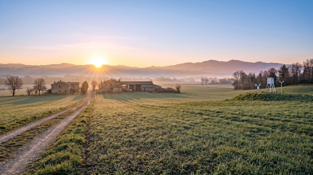paesaggio freddo gelo risveglio primavera