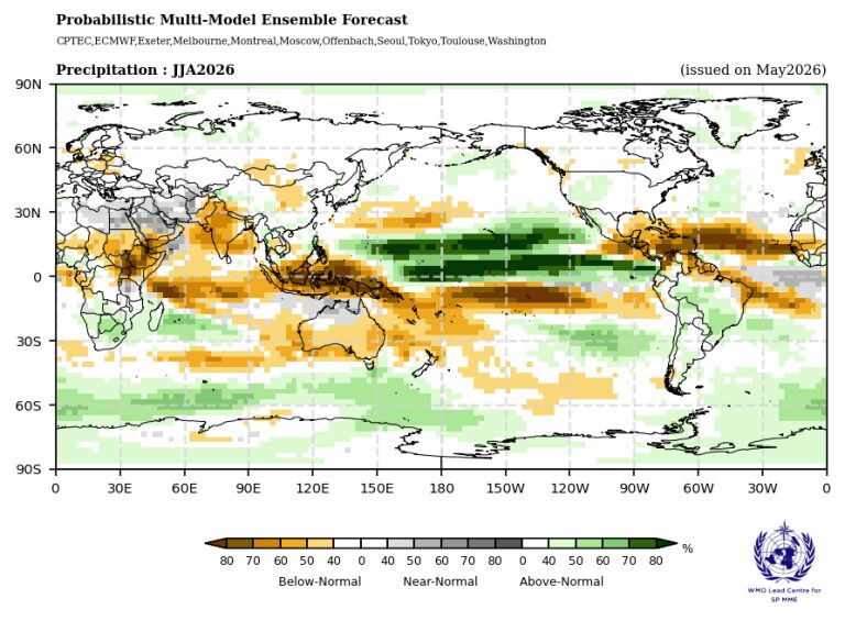 precipitazioni report wmo met office