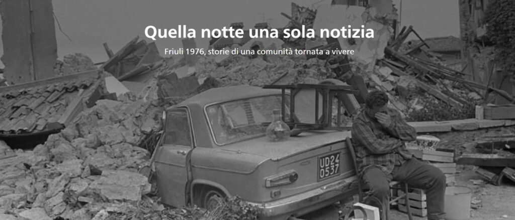 story map terremoto friuli