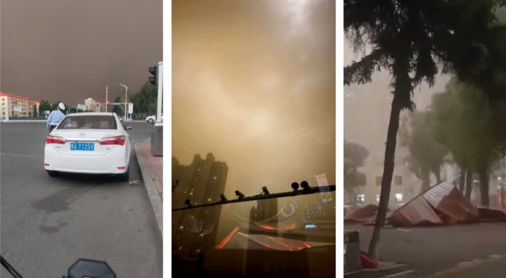 tempesta di sabbia cina