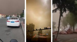 tempesta di sabbia cina