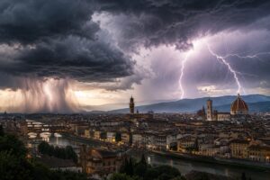 temporale maltempo firenze