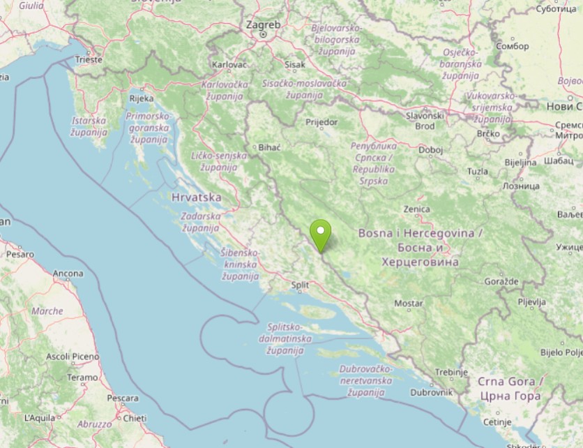 terremoto croazia bosnia