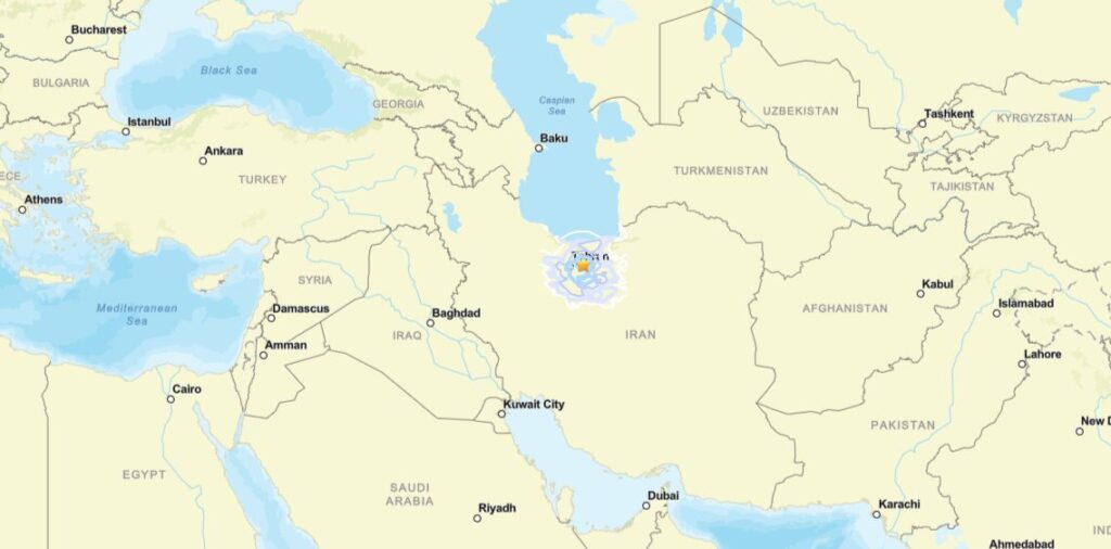 terremoto iran teheran