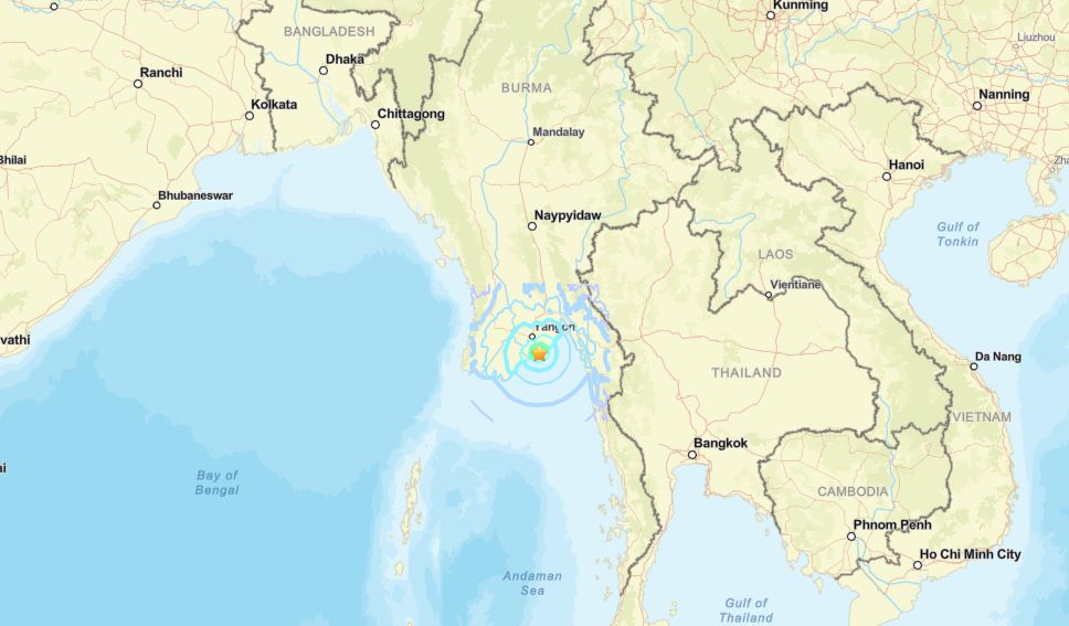 terremoto myanmar