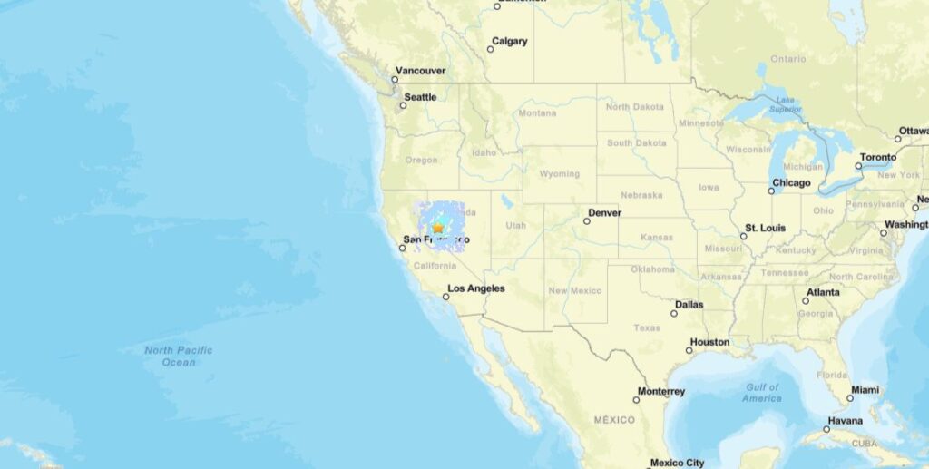 terremoto usa nevada oggi
