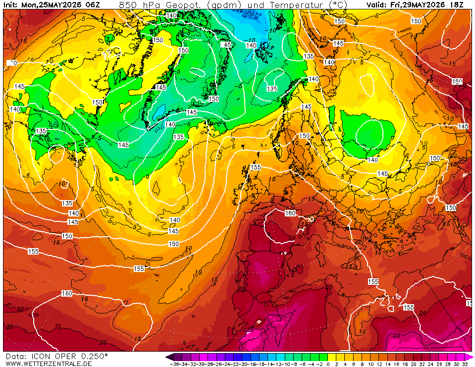previsioni meteo venerdì 29 maggio