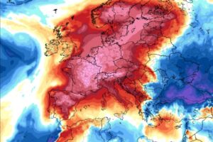 Anomalie termiche ad 850 hPa in Europa
