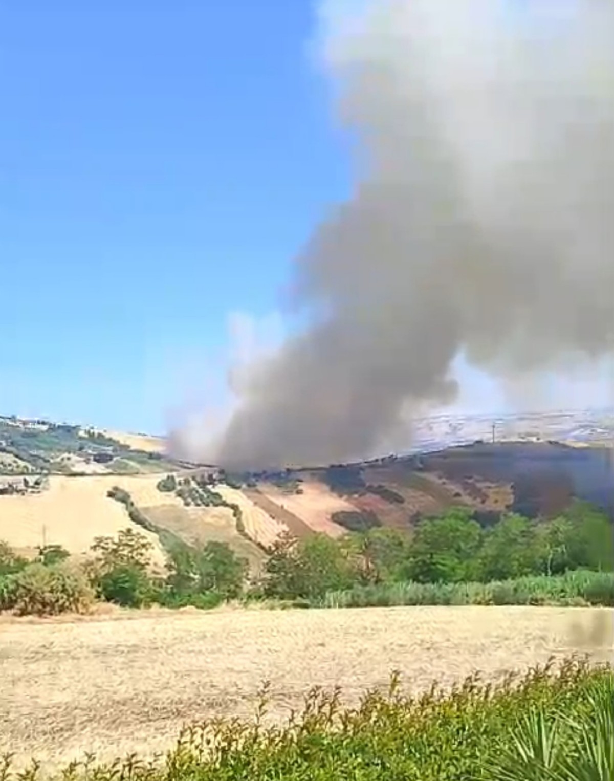 Incendio Abruzzo Lanciano 28 giugno 