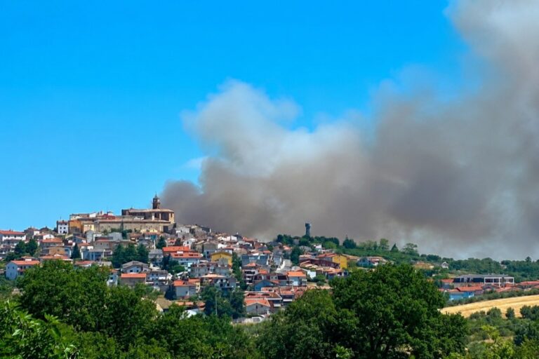 Incendio Abruzzo Lanciano
